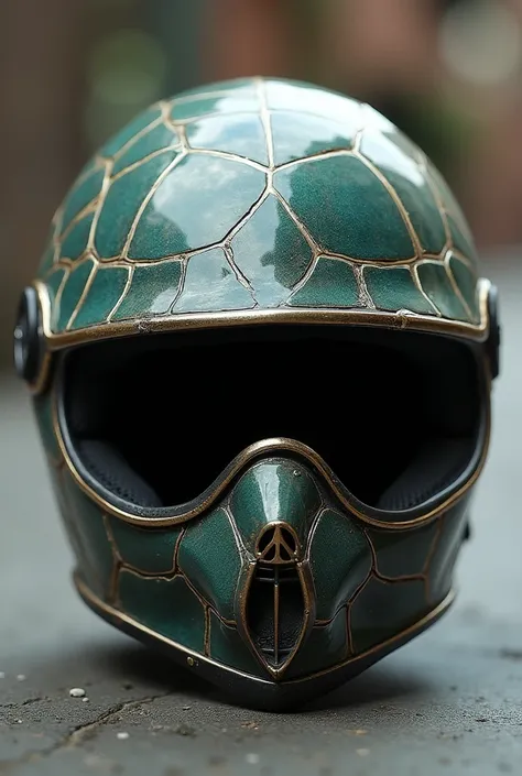 You can create a motorcycle helmet made from a turtle shell, that is durable and fashionable, that is visually beautiful