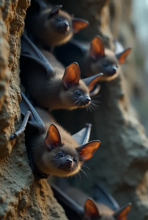 Bats are the only mammals that can fly. Their body temperature changes according to the surrounding environment.