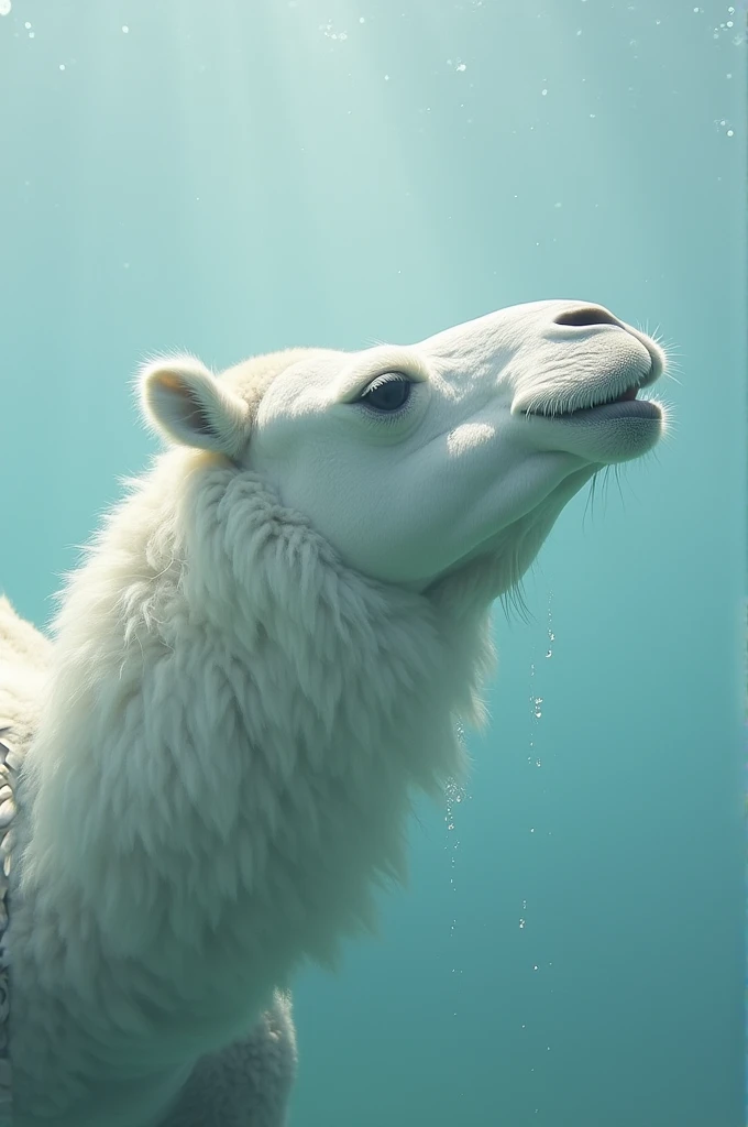 white camel kisses white whale