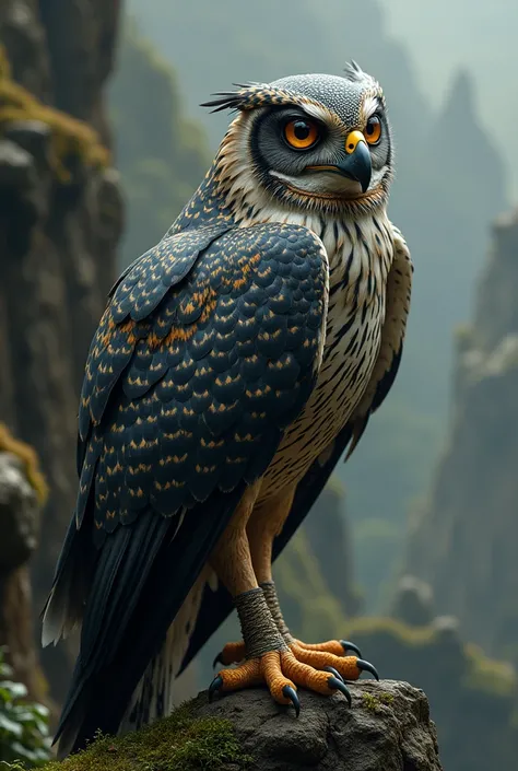 half owl and half falcon mythology creature
