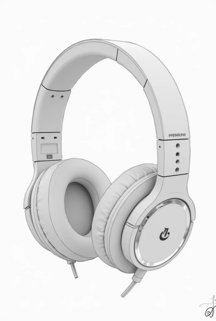 Appearance:

Design: Sleek, lightweight headphones with a high-quality, ergonomic fit. They have a transparent, touch-sensitive control panel on the side and built-in sensors.

In a drawing or a sketch work form