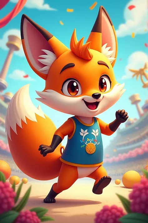 Fox mascot for the Olympics