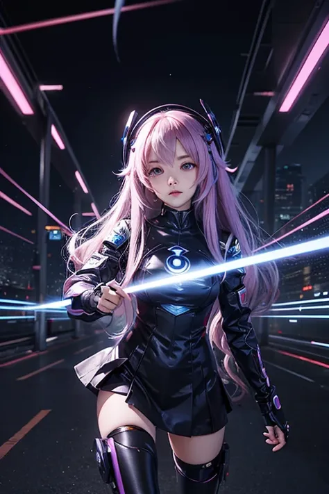 Cyber Anime Girl Cyber Girl Cyber Anime Fille Anime futuriste Cyber Anime Girl