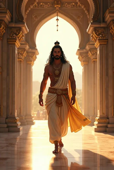 Lord rama walking in palace