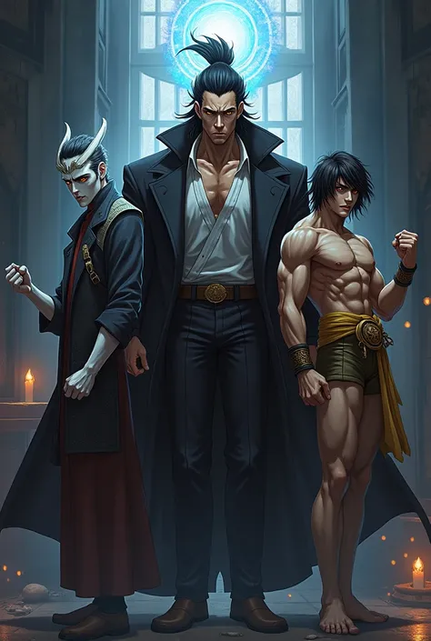 Make toji fushiguro, barou and takamura mamoru in one pict