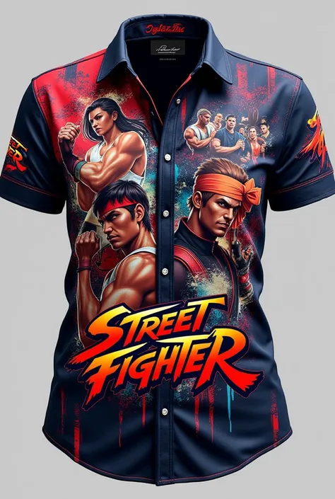 blusa de Street Fighter
