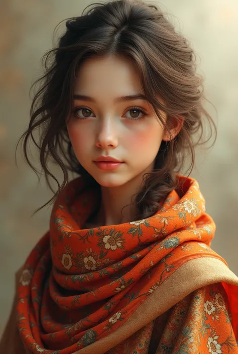 A girl with scarf