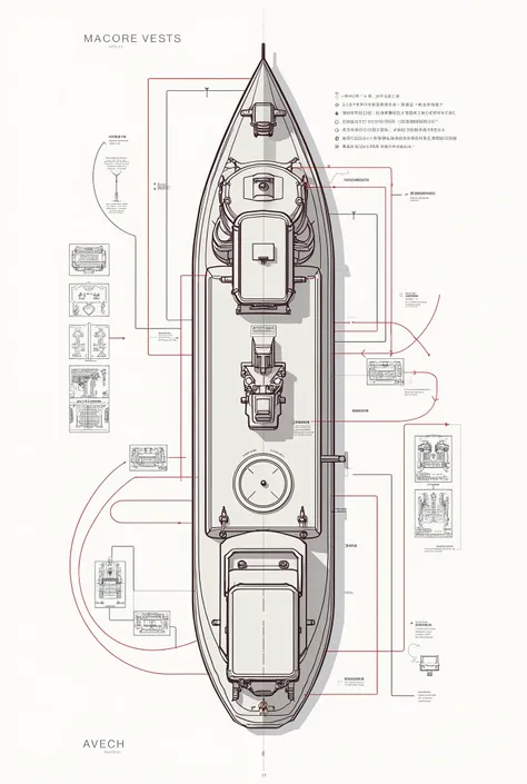 I need you to help me create the lineart of the top view of the Galapagos Silas, with lines marking routes around. I would like it to be in iron colors