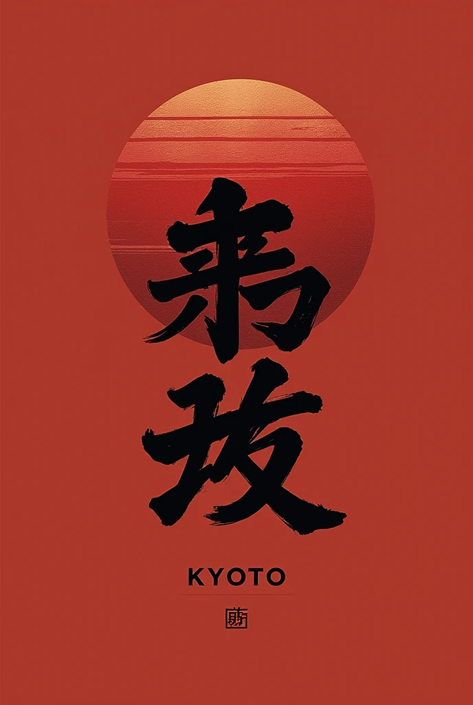 create a minimalist store logo with kyoto characteristics, with shades of red with the word kyoto in the image , be creative with your images, stand out in successful streetwear style clothing stores

