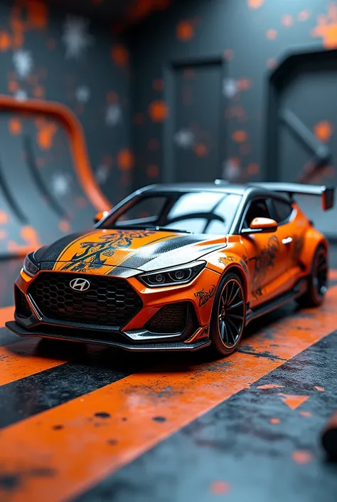 Hyundai Veloster Hotwheels in a box