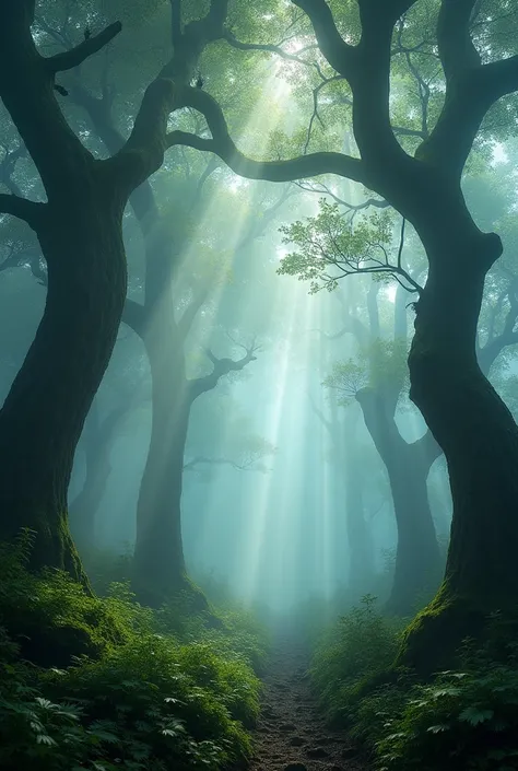 Irish Forest　Fog drifts in the air