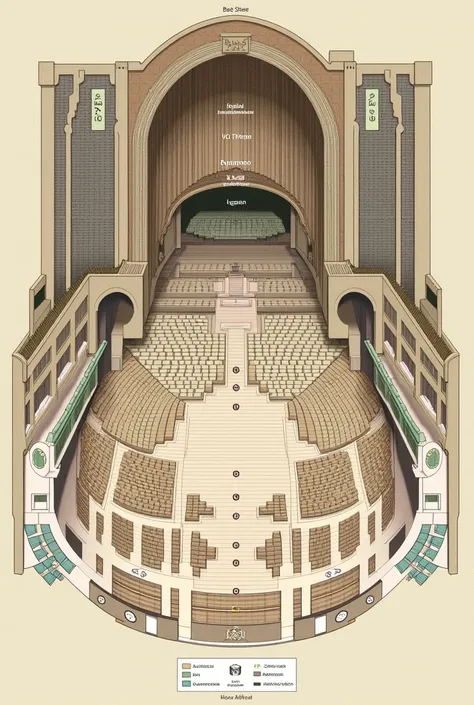 A hall plan of your own concert hall floor plan + Seats like a map 