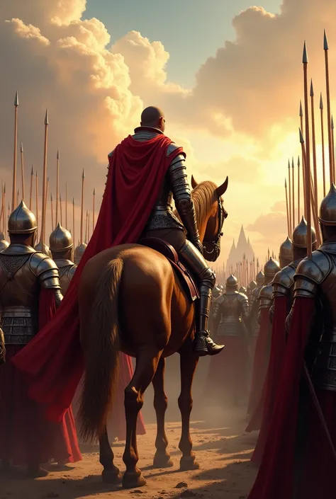 On one side stood the valiant defenders of the Kingdom of Eldoria. Their armor gleamed in the morning light, reflecting the resolve of a people united in their last stand. Rows of spearmen, archers, and knights formed an unyielding wall, their eyes locked ...