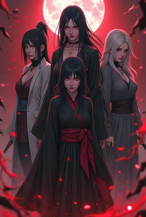 Can you show me some female antagonists in Naruto