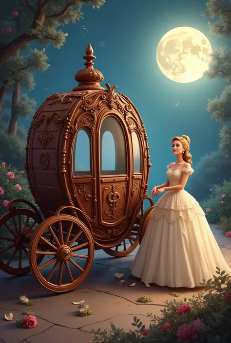 cinderella chocolate carriage  art