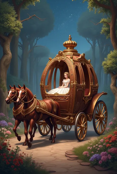 cinderella royal chocolate carriage  art