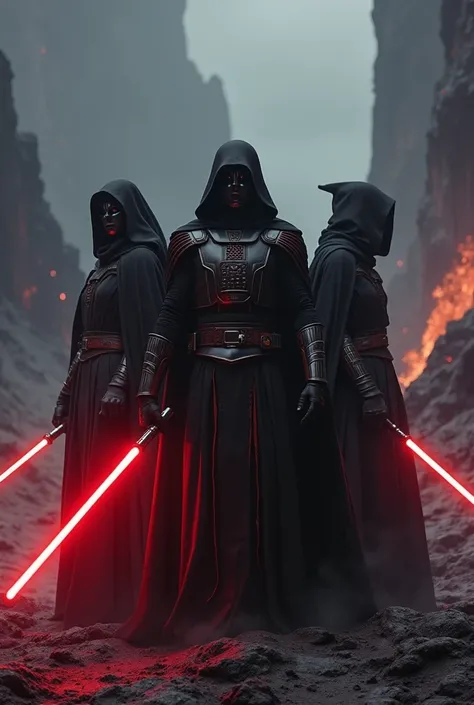 Dark revan, dark talon, dark nihilus sur mustafar 