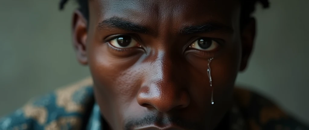 A young Senegalese man who cries 