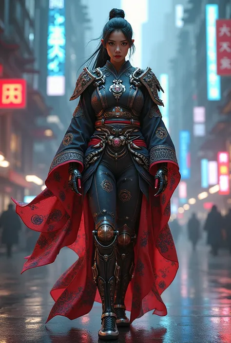 Cyberpunk armor plus kimono 