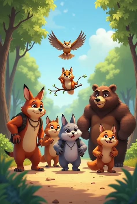 El día de la carrera llegó y toof the se reunieron en la línea de salida. Besides Rufus, Lilac and Tico, Bruno was also there, The strong bear that could go through bushes with ease, and Nina, The agile squirrel that jumped from branch to branch with great...