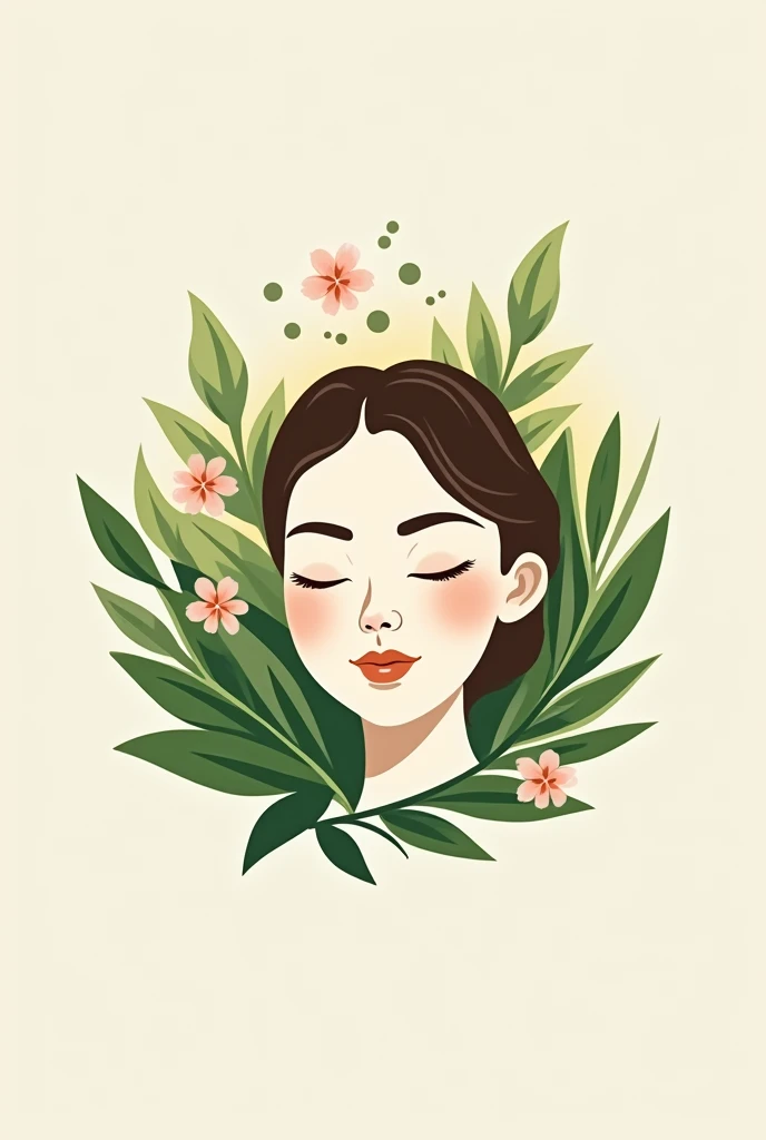 Logo for a cosmetics company, which uses natural ingredients
