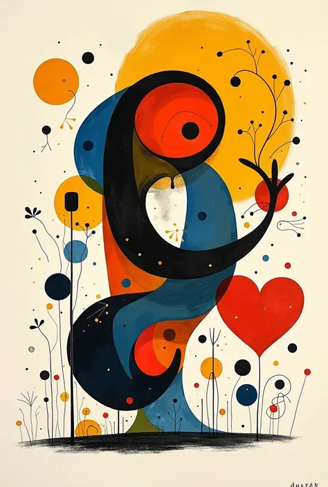 I need the word DAUGHTER for a tattoo, abstract, Miró style. I need the word to be DAUGHTER, NO DAUGHTER. I don&#39;t want it to have so much depth. Letters can be mixed together