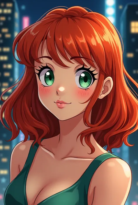 Mary Jane Watson in old anime style 