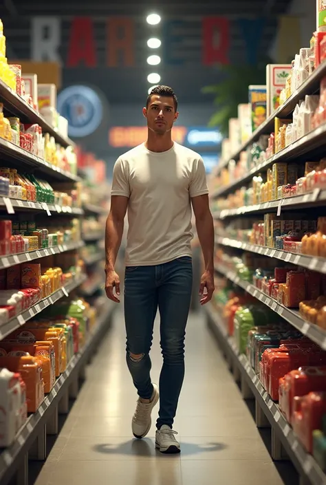 Cristiano Ronaldo at GANGA supermarket in Chile
