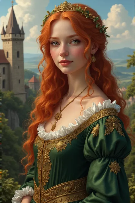 Strawberry blonde medieval girl noble Tudor royalty Strawberry blonde medieval girl noble Tudor royalty 