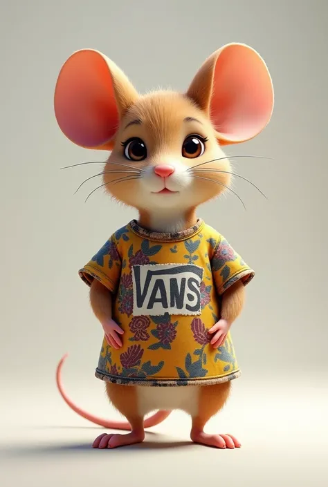 Mouse with vans shirt