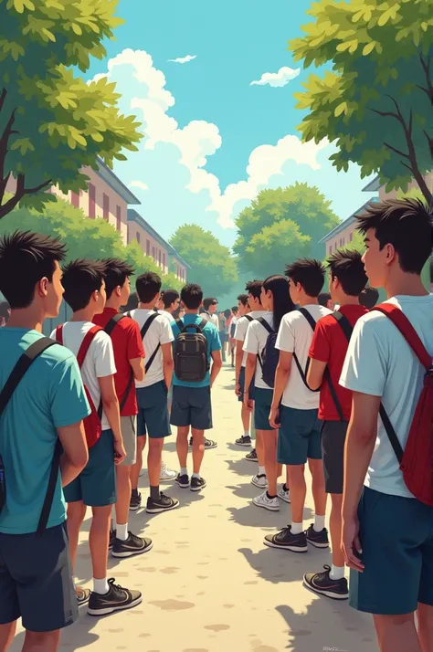 **Title: "The Freedom Debate"**

**SCENE 1: Meeting in the Schoolyard**

[Viñeta 1]
- Fund: A schoolyard, with students talking and playing.
- Well y Luis están sentados en una banca.
- Well luce entusiasmada, while Luis has a calm expression.

**Dialogue:...