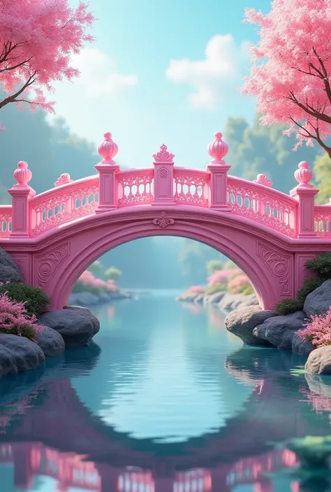 A pink bridge