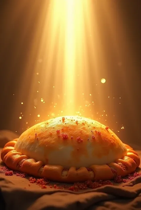 according to his riches in glory in Christ Jesus with a base of empanada dough,  chili empanadas 