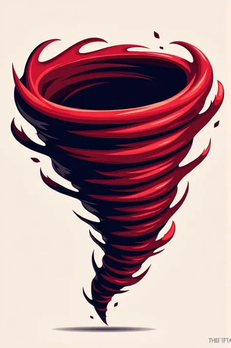 create a logo for a volleyball team called "Scarlet Tornado"