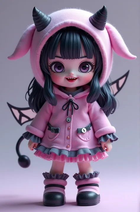 Kuromi dressed as a Lele doll 