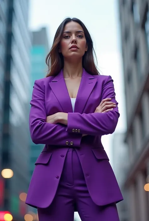 frese i am an accountant in purple 
