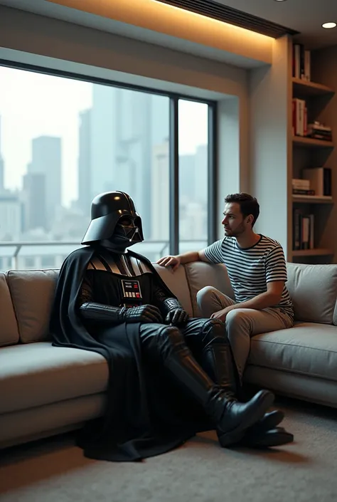 Darth Vader and Sheldon Cooper apartment couch