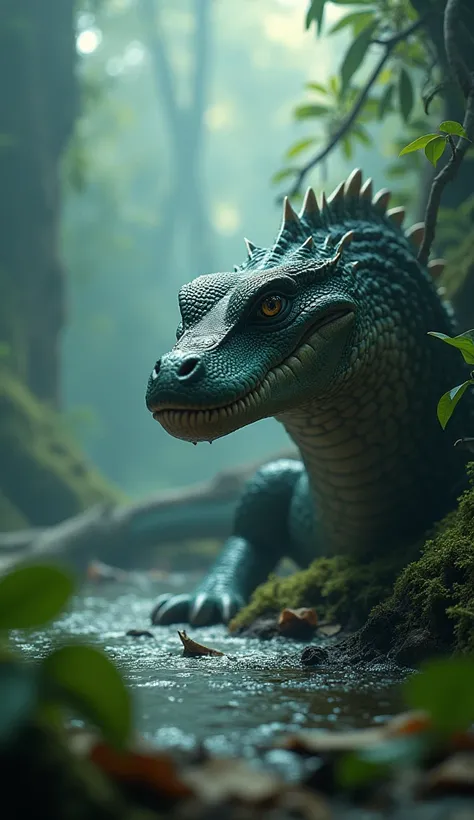 
A cinematic image of a reptiles