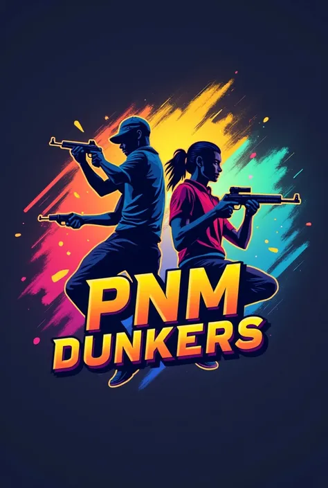 Creame un logo que diga PNM DUNKERS para un clan de free fire