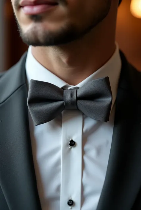 grey bow tie 