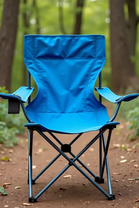 Camping chair  in blue color 
