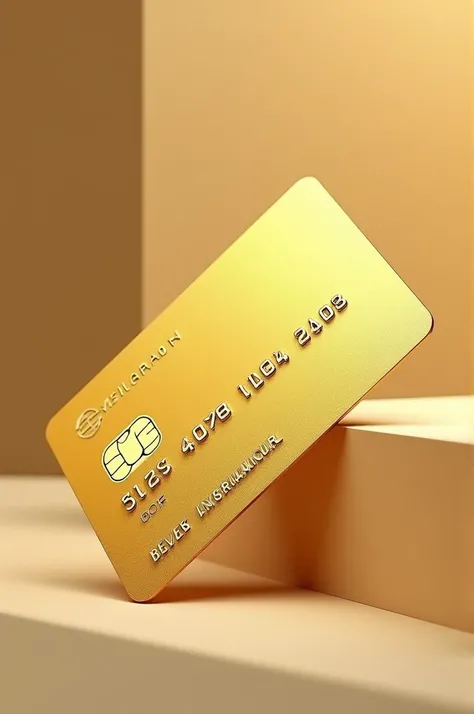 Credit card, gold