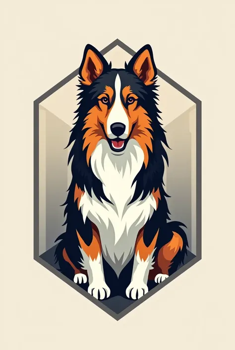 stylish collie logo
