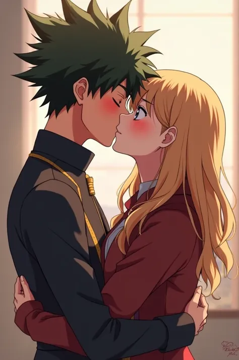 Bakugou. , izuku , kiss
