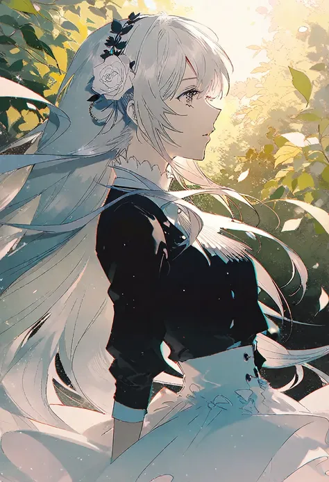 by rella, break white haired girl 
break
beautiful, aesthetic, detailed, beautiful color,
break
amazing quality, best quality, h...