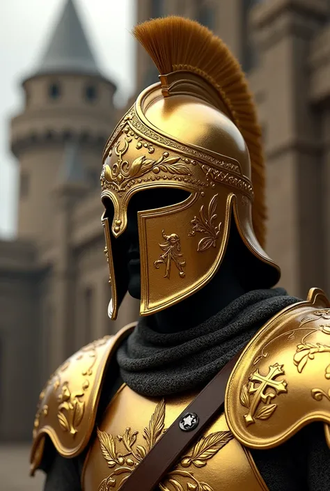 Golden Crusader helmet 