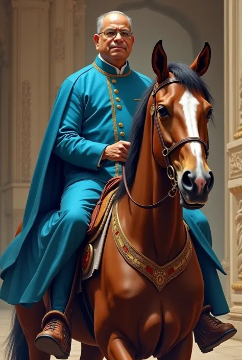 Dr Babasaheb ambedkar blue cloth
on horse
 look at bhagatsingh