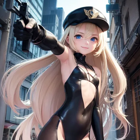 (Small children.Cosplay.he is short.Beautiful white skin.Sharp, large eyes.Lean, muscular body.Blonde.Long Straight Hair.Beautiful blue eyes.Thin eyebrows.Dark eyeshadow.Very small breasts.Very thin chest.Narrow waist.Skin is radiant).(Sexy see-through bla...