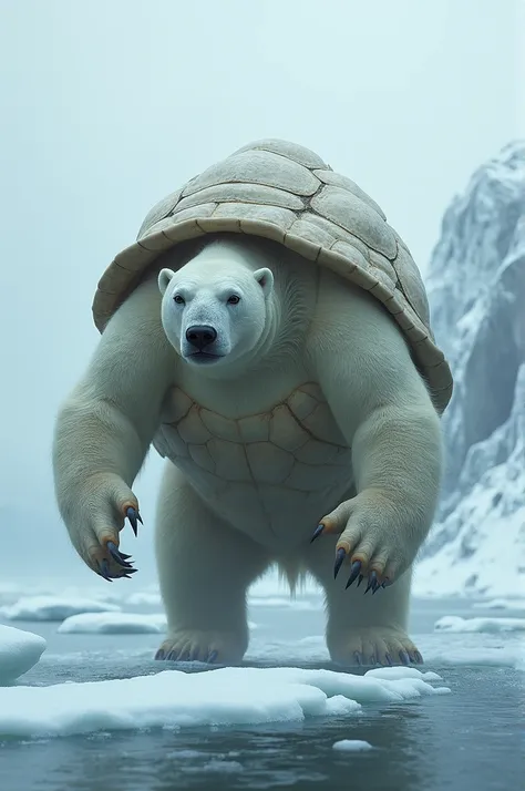 Half Polar Bear Half Turtle 