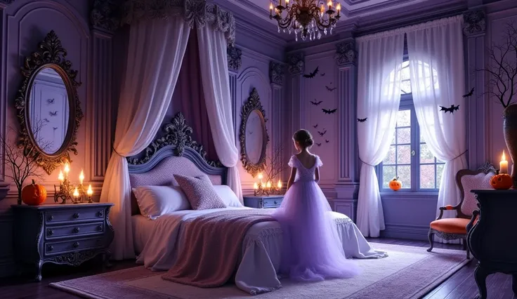 une chambre de style princesse dhaloween
